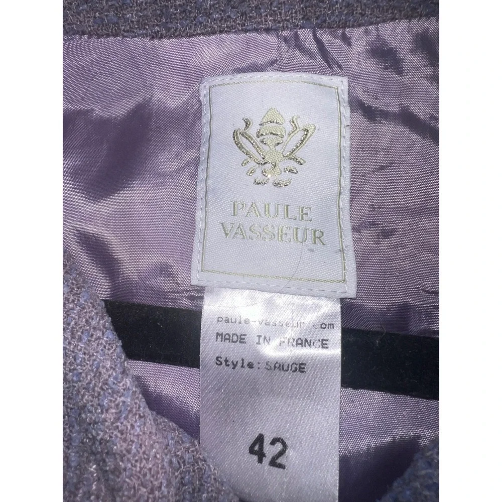 Paule Vasseur Purple Pink Blazer Sz 42 | Luxury Designer Tailored Statement - Picture 8 of 9